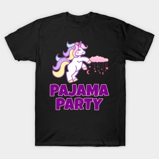 'Pajama Party Rainbow Unicorn' Cool Rainbows Gift T-Shirt